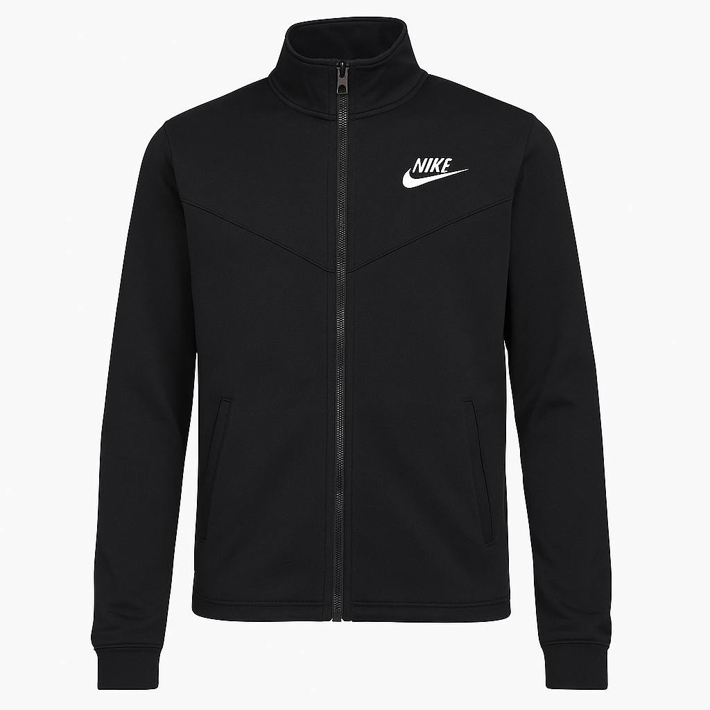 Nike Sportswear Junio Jacket Black Polyester – Comfortable Athletic Set