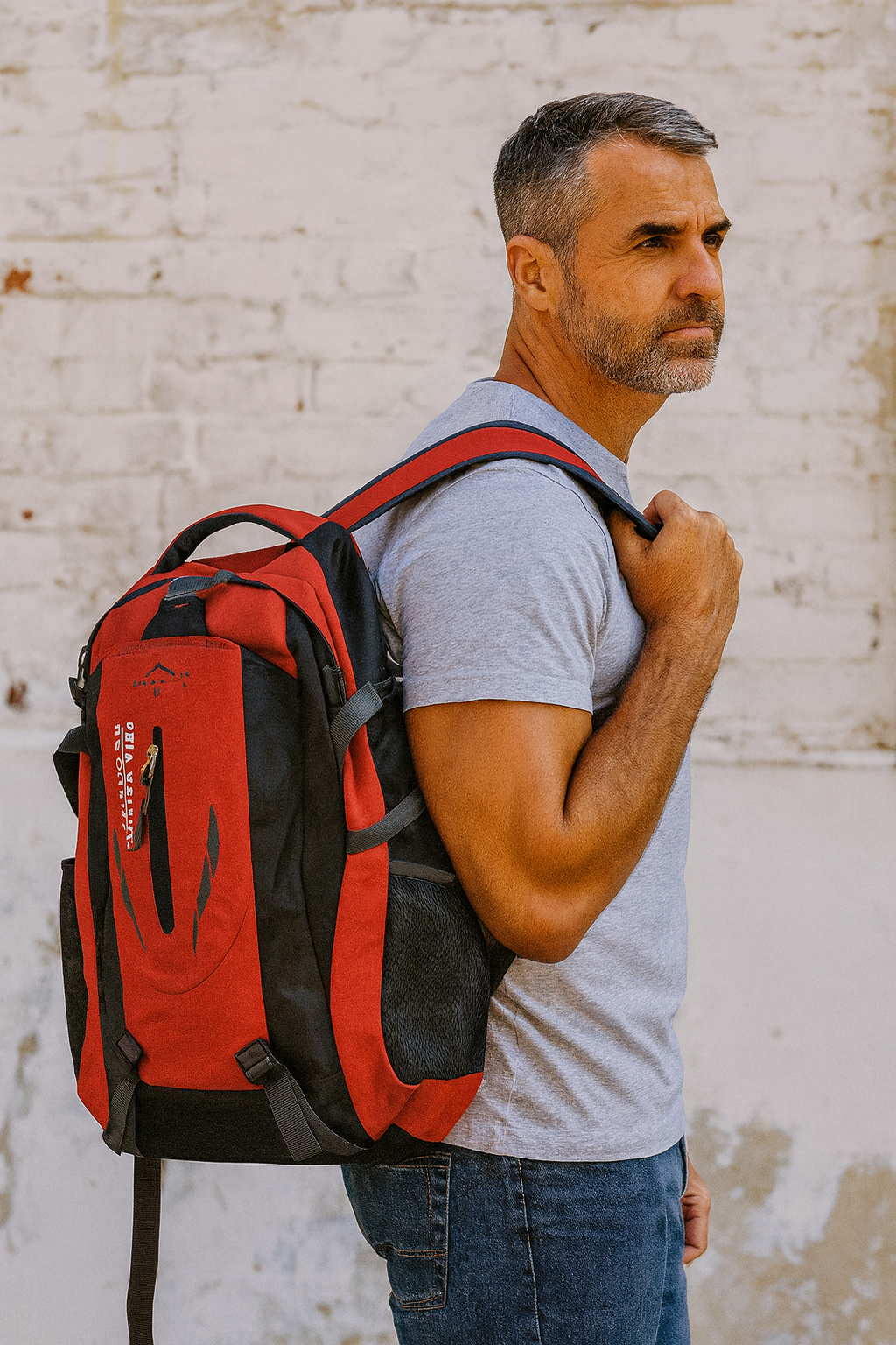 Provance 45L Ultra-Lightweight Foldable Hiking Backpack Red