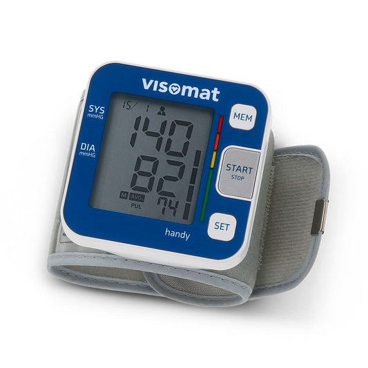 Visomat Handy Digital Wrist Blood Pressure Monitor - Accurate, Portable, & Easy-to-Use - Gomix Brands Outlet