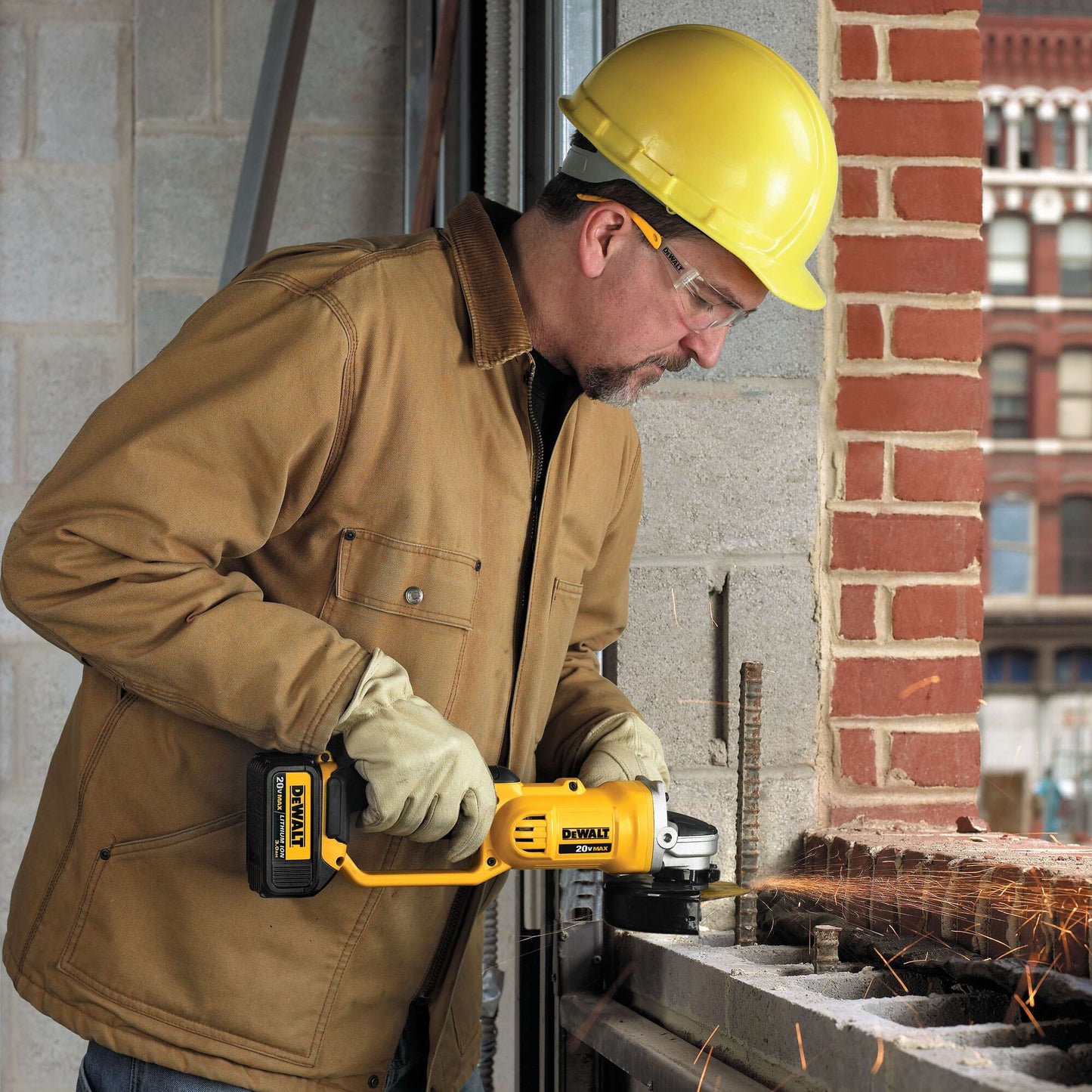 DEWALT 20V MAX 5-Inch Cordless Angle Grinder Tool with Trigger Switch