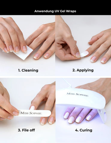 Winter UV Gel Wrap Starter Set with LED Lamp - Gomix Brands Outlet