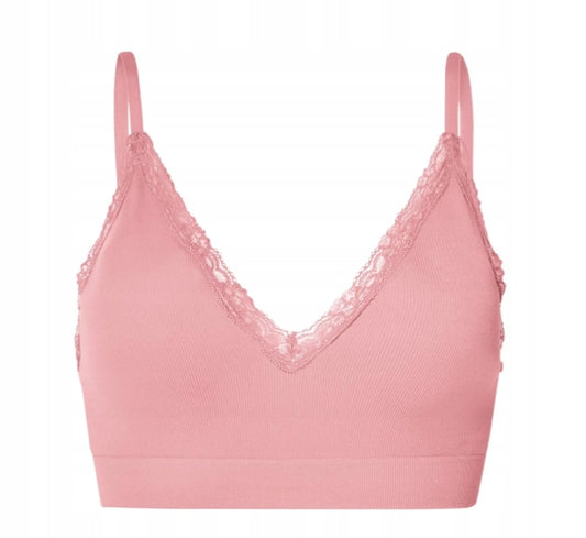 Esmara Women's Seamless Lace Bra Light Pink M 40/42