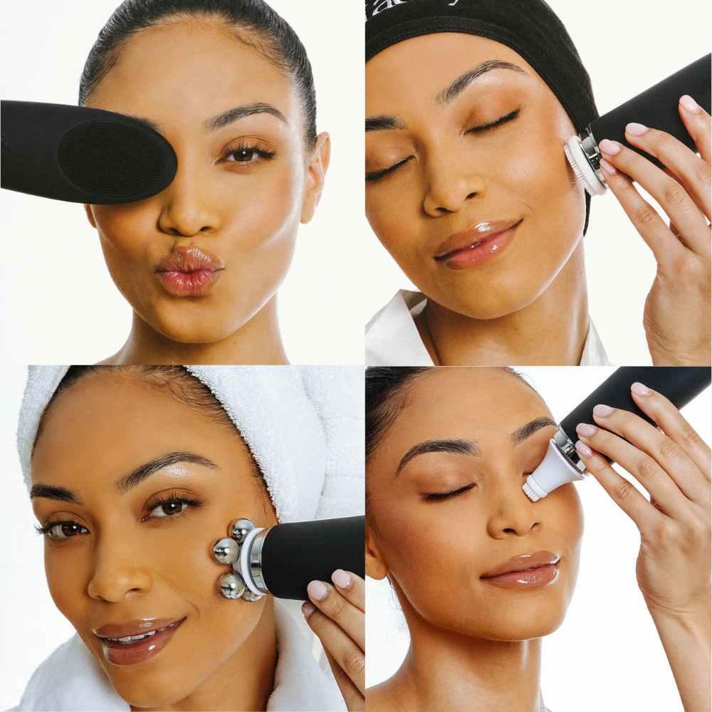 Face‑IO Six‑Function Skin Tightening, Smoothing & Deep‑Clean Device - Gomix Brands Outlet