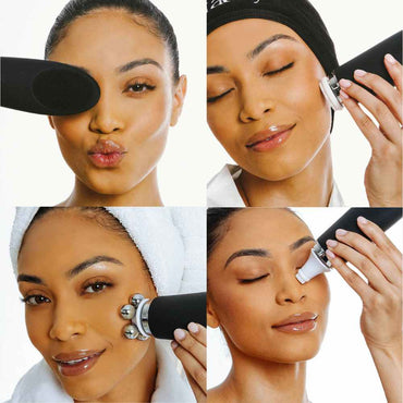 Face‑IO Six‑Function Skin Tightening, Smoothing & Deep‑Clean Device - Gomix Brands Outlet