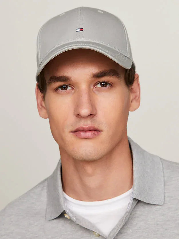 Tommy Hilfiger Classic Grey Organic Cotton Adjustable Baseball Cap - Gomix Brands Outlet