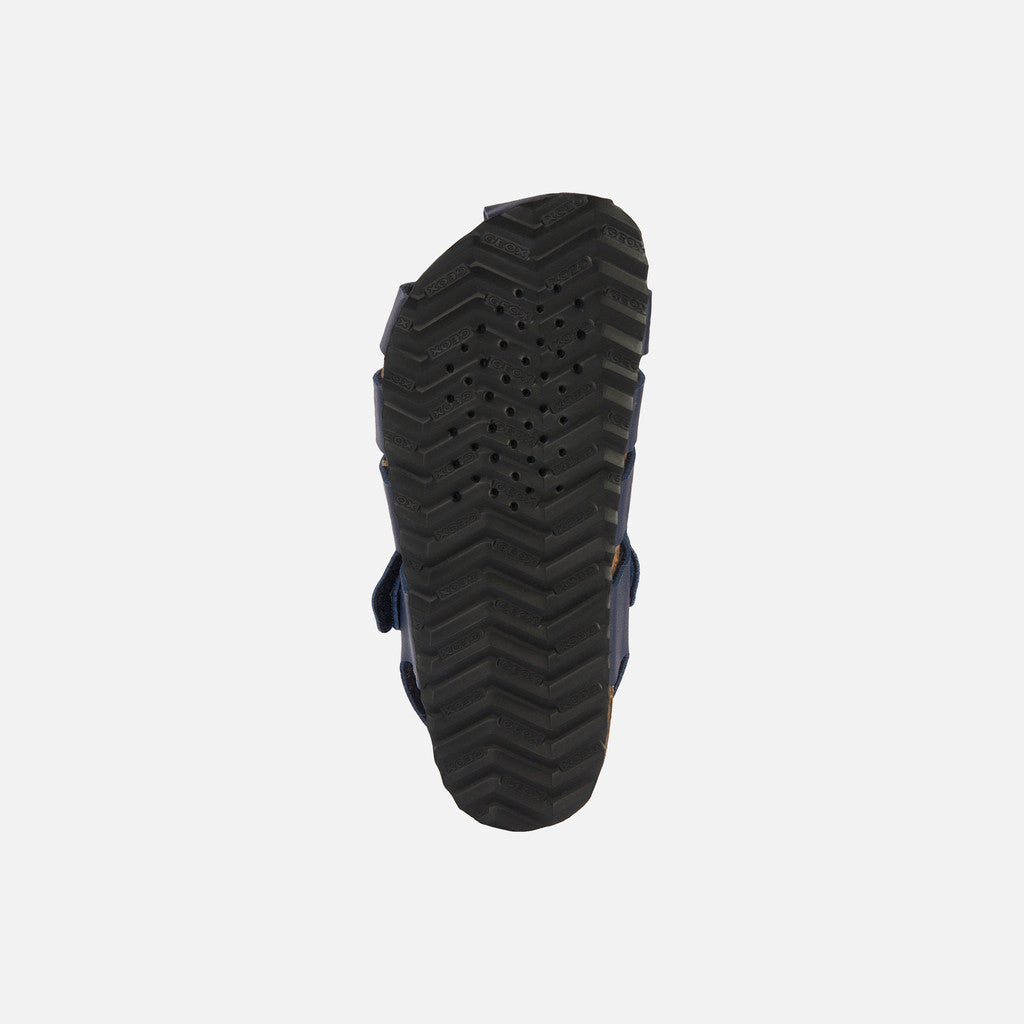 Geox Ghita Junior Boy's Navy Closed Toe Sandals: Breathable, Durable, Easy-Wear for Play