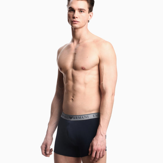 Emporio Armani Men's Two-Pack Endurance Logo Stretch Cotton Boxer Briefs