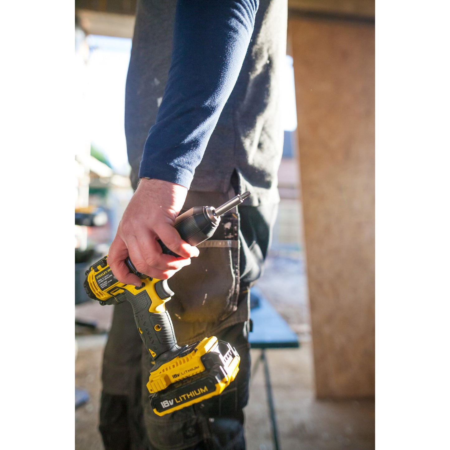 Stanley Fatmax V20 18V Cordless Hammer Drill Kit with Batteries