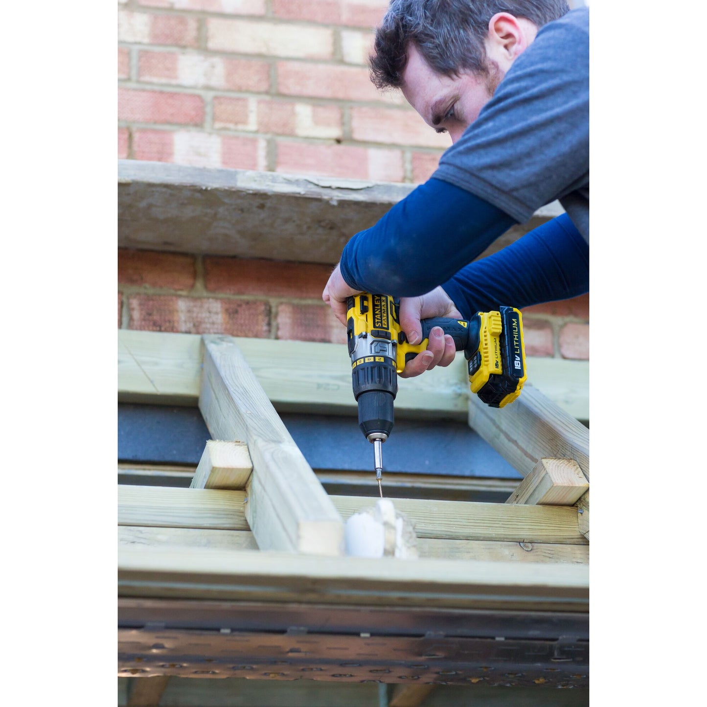 Stanley Fatmax V20 18V Cordless Hammer Drill Kit with Batteries