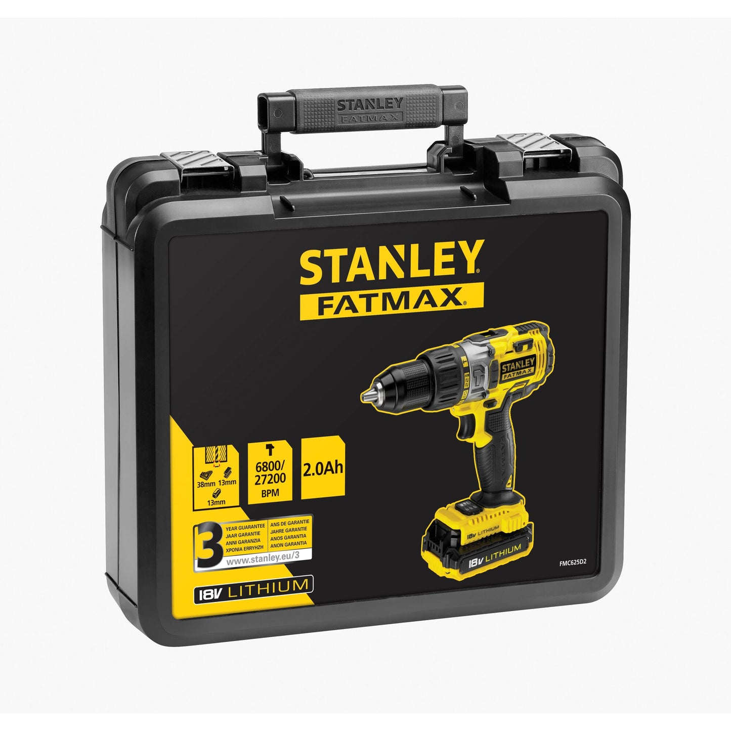 Stanley Fatmax V20 18V Cordless Hammer Drill Kit with Batteries