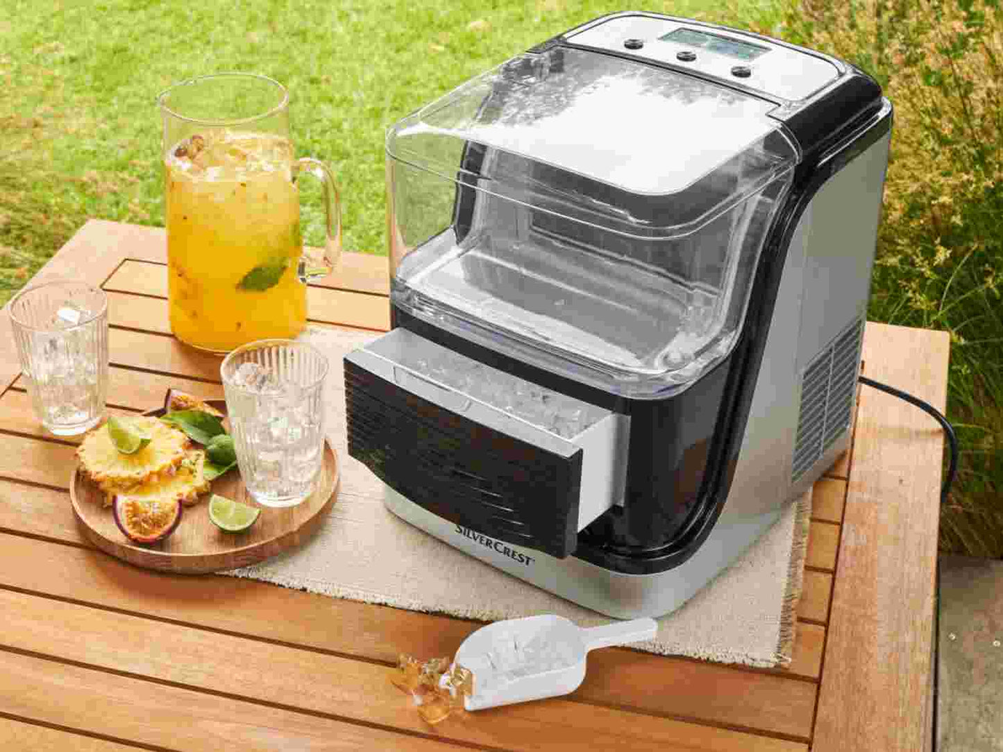 Silvercrest Rapid Ice Maker Machine: Fast Ice Cubes, Compact Design, Easy