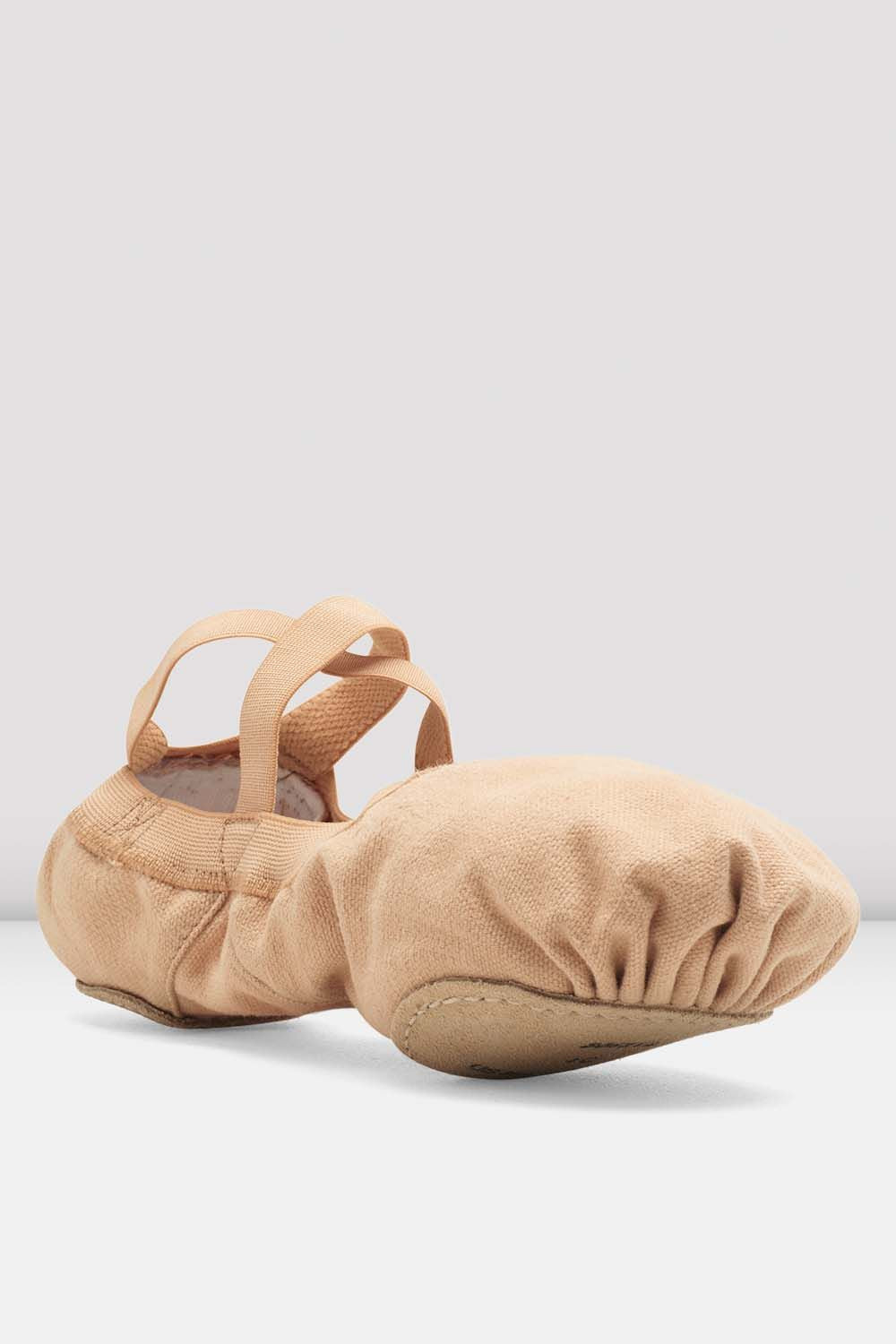 Professional Elastic Canvas Ballet Shoes Light Sand for Women