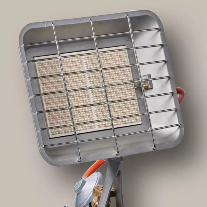 Einhell Portable Outdoor Gas Radiant Heater: Adjustable Heat, Piezo Ignition, Safe