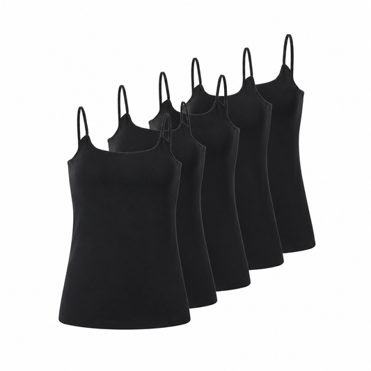 esmara Women's Thin-Strapped Tank Tops 5-Pack