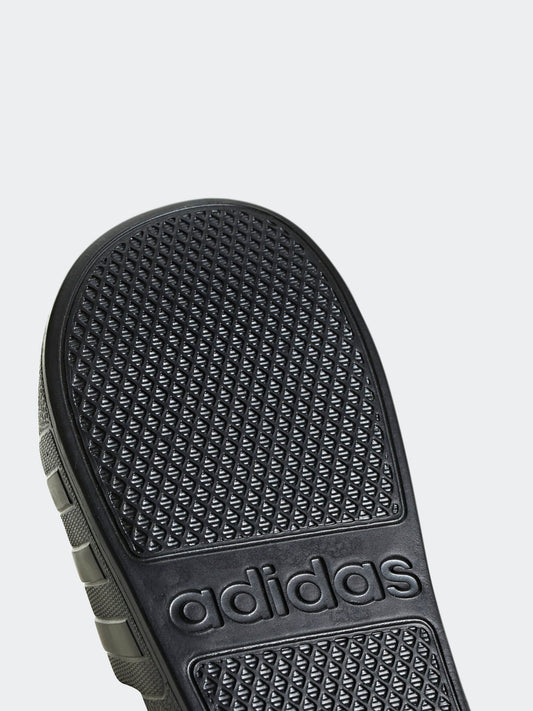 adidas Black Adilette Aqua Slides: Comfort Cushioning, Iconic 3-Stripes, Shower-Friendly Slip-Ons