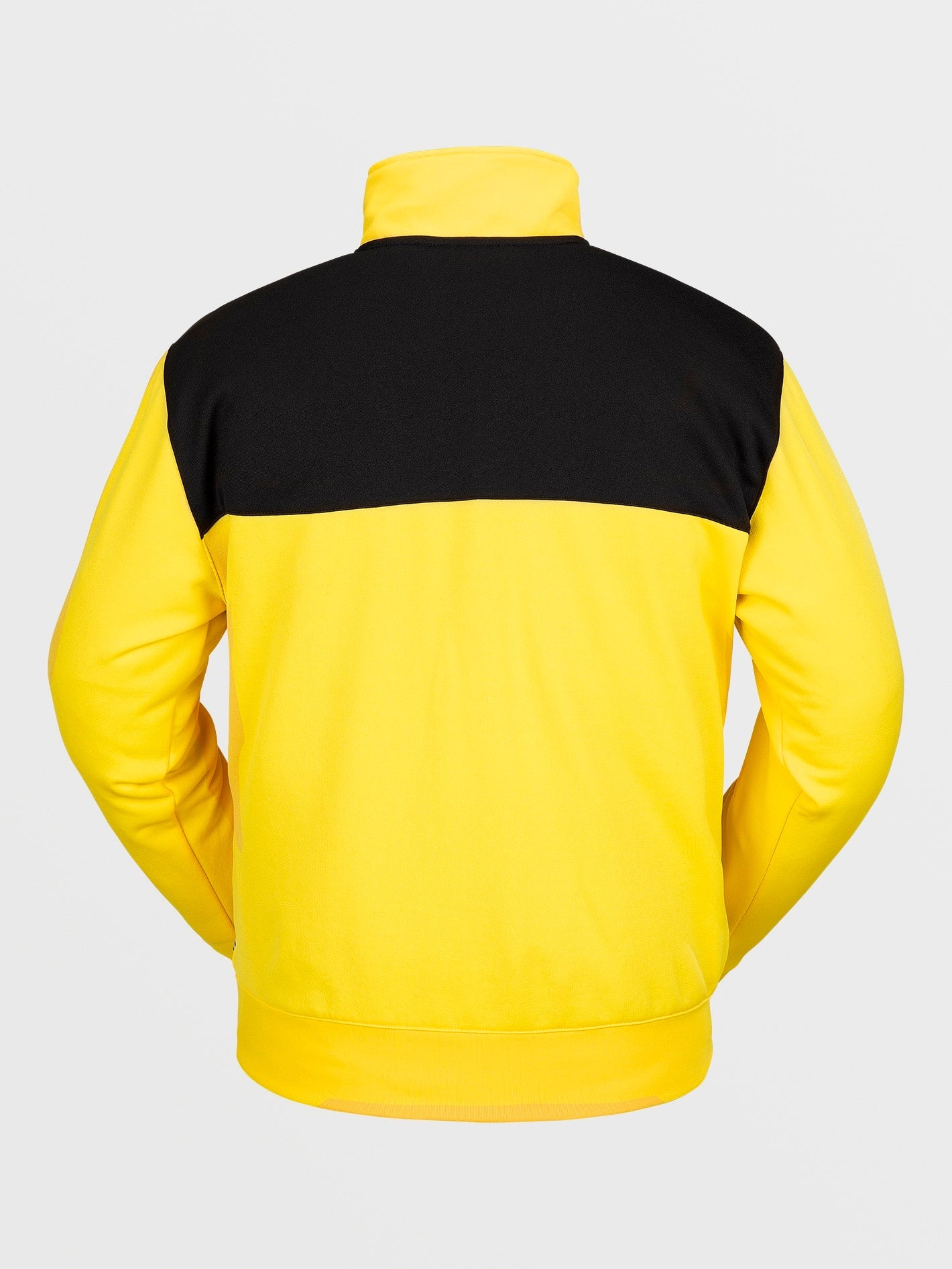 Volcom She 2 Bright Yellow Mock Neck 1/2 Zip Sweatshirt