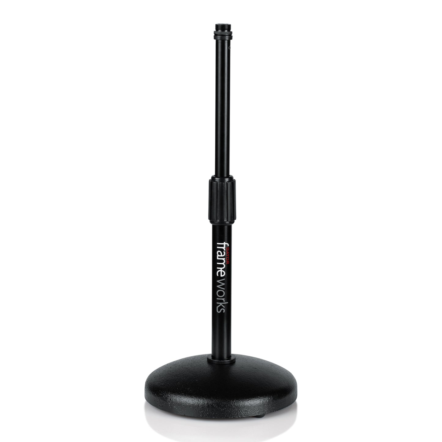 Gator GFW-MIC-0501 Adjustable Height Weighted Round Base Desktop Microphone Stand