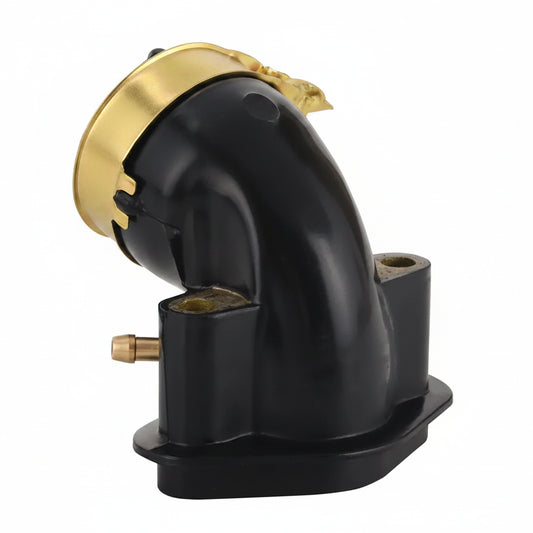 OxoxO 90 Degree Intake Manifold Hose Compatible with GY6 49cc 50cc Scooter/Moped/ATV