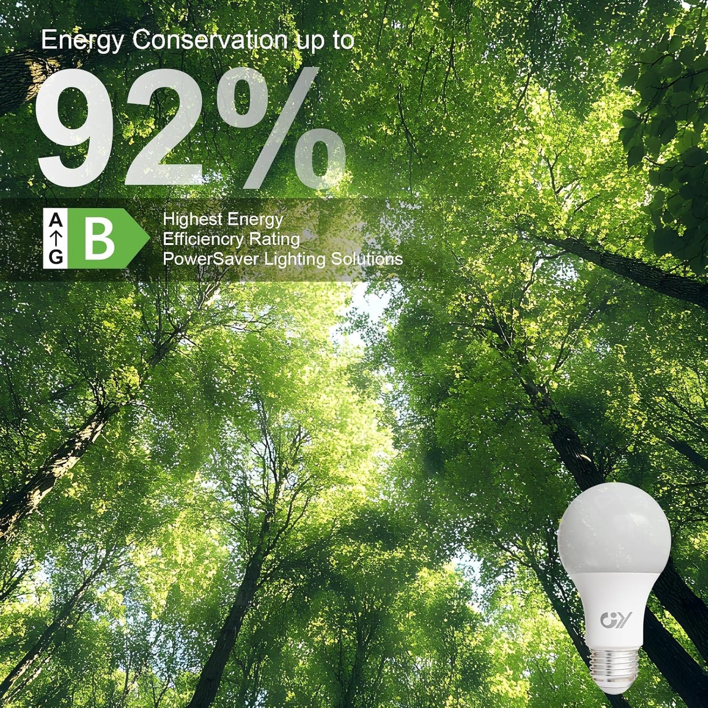 GY Ultra 8W E27 LED Bulb 1521 Lumens 3000K–6500K