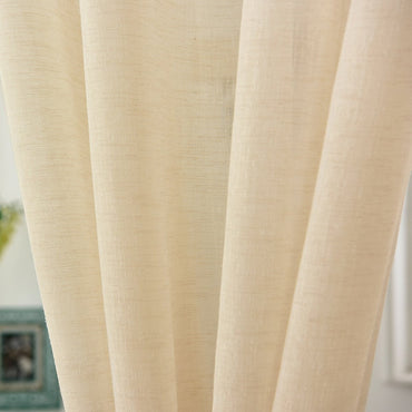 WOLTU Semi-Transparent Voile Linen , Look with Eyelets - 135 x 245 cm