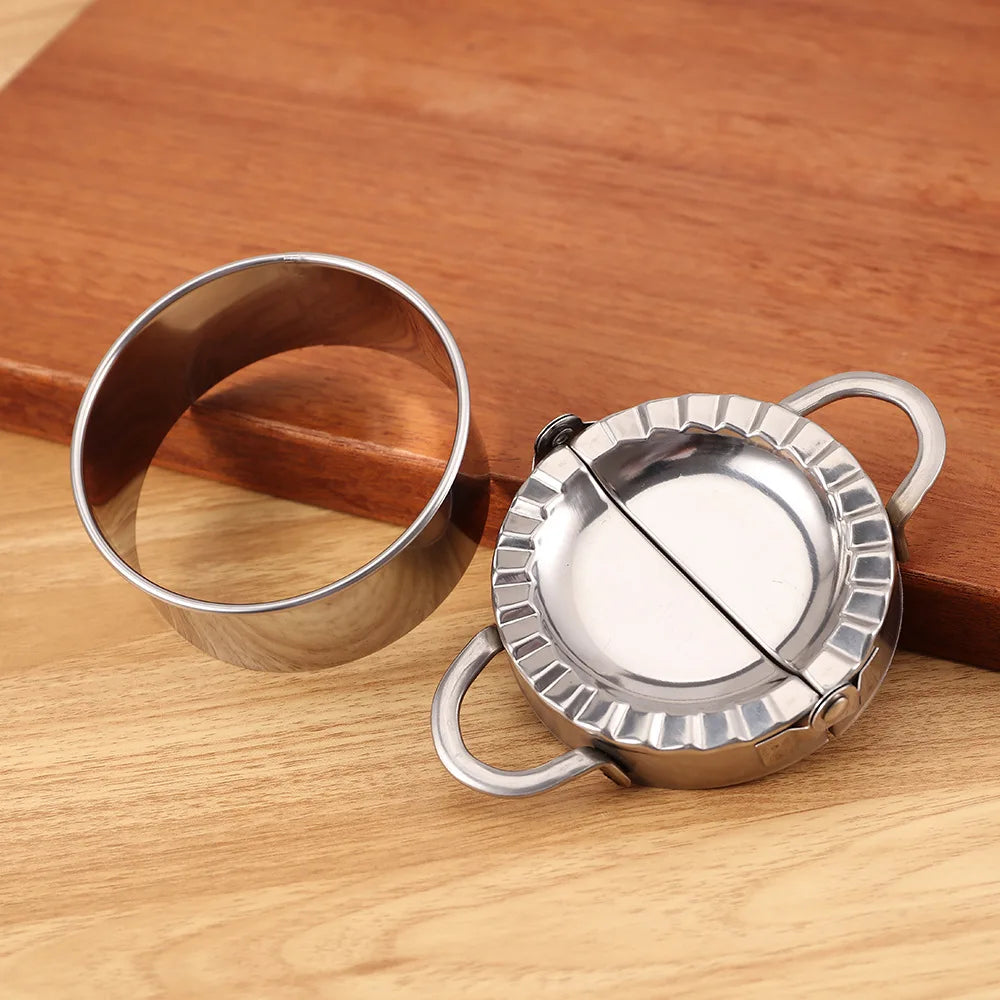Stainless Steel Dumpling Maker Set Three-Size Manual Press