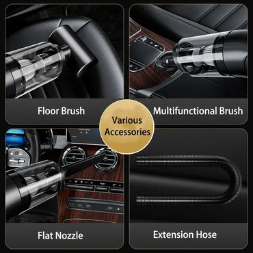 Portable Handheld Rechargeable Vacuum Cleaner with Large Dust Bin - Gomix Brands Outlet