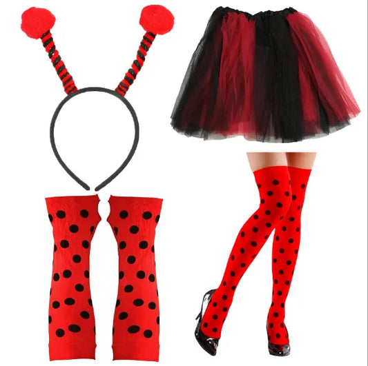 Polka Dot Bumble Bee Halloween Costume Set for Girls