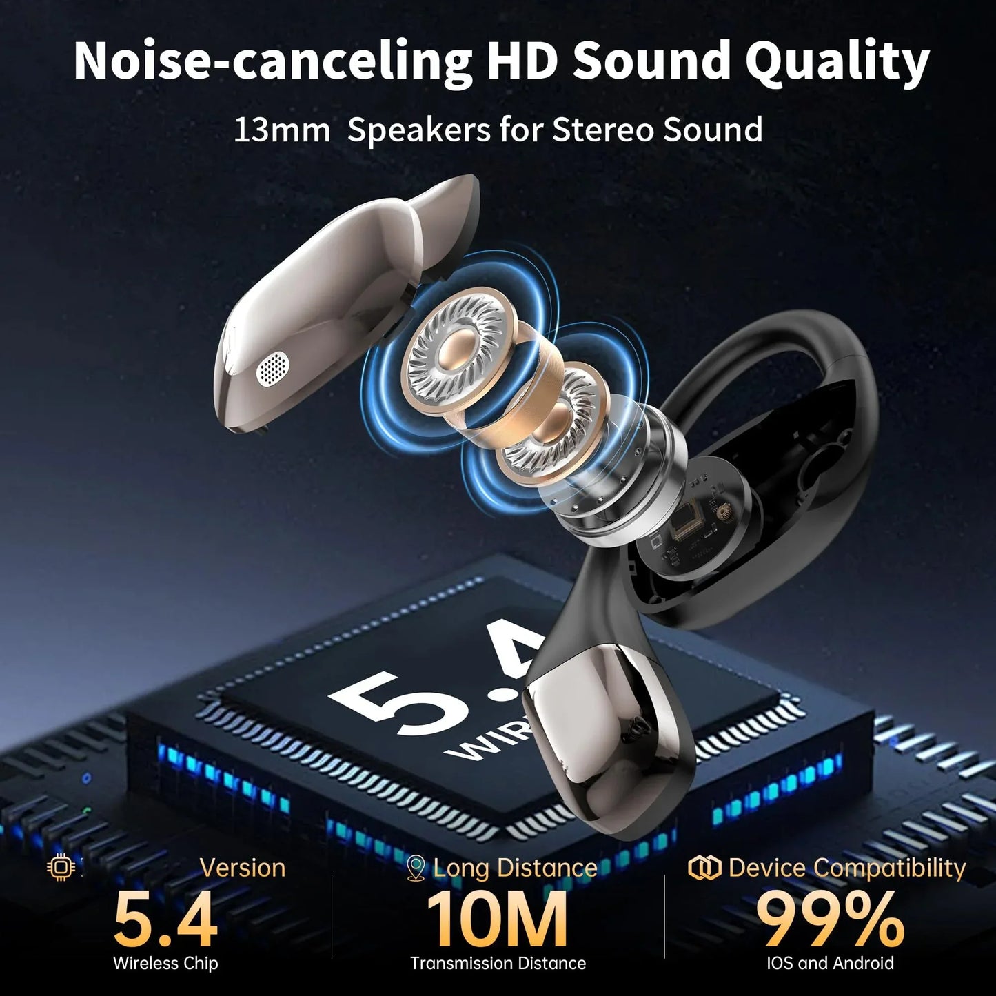 C35 3-in-1 Translator Wireless TWS Earbuds with Noise Cancellation - Gomix Brands Outlet