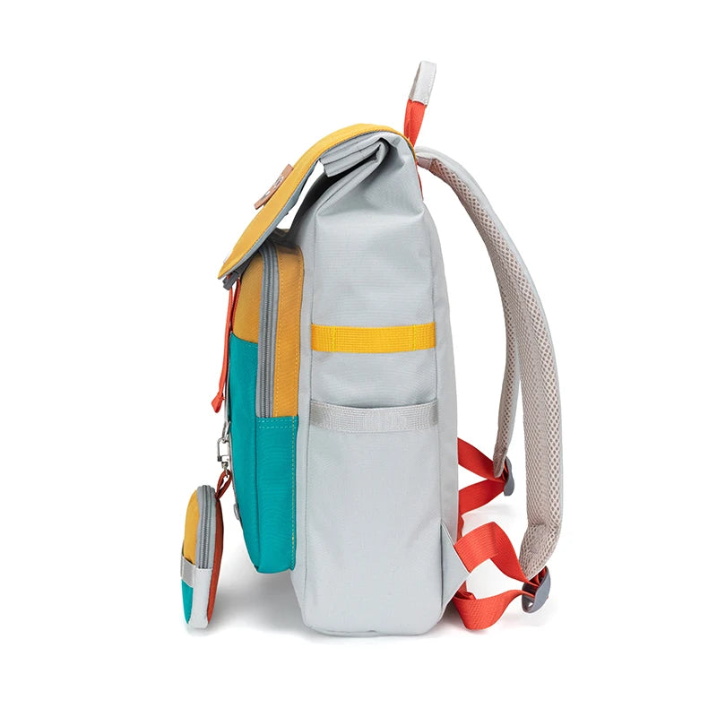 Durable Multifunctional Student Backpack with Waterproof Exterior, Spacious Front Pockets