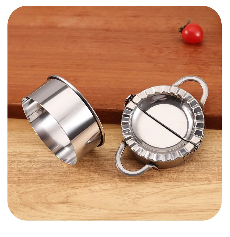 Stainless Steel Dumpling Maker Set Three-Size Manual Press
