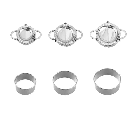 Stainless Steel Dumpling Maker Set Three-Size Manual Press - Gomix Brands Outlet