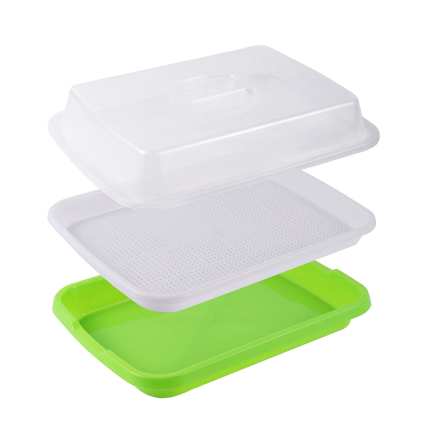 9-Piece BPA-Free Seed Germination Tray Set with Drainage Holes