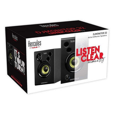 Hercules DJ Monitor 32 Powered Desktop Studio Speakers Pair