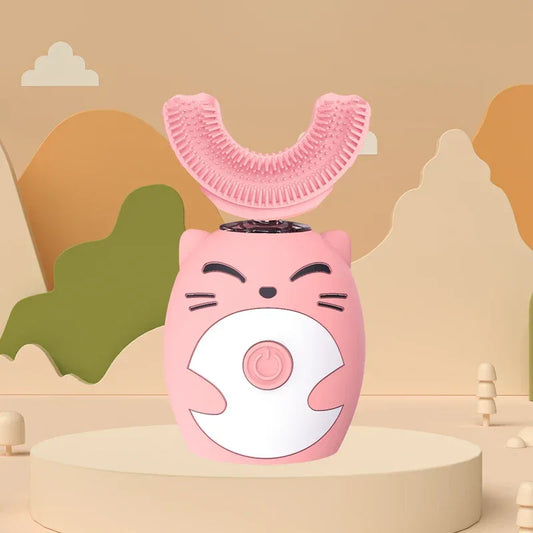 Kids Waterproof U-Shaped Sonic Electric Toothbrush with 360° Whitening - Gomix Brands Outlet