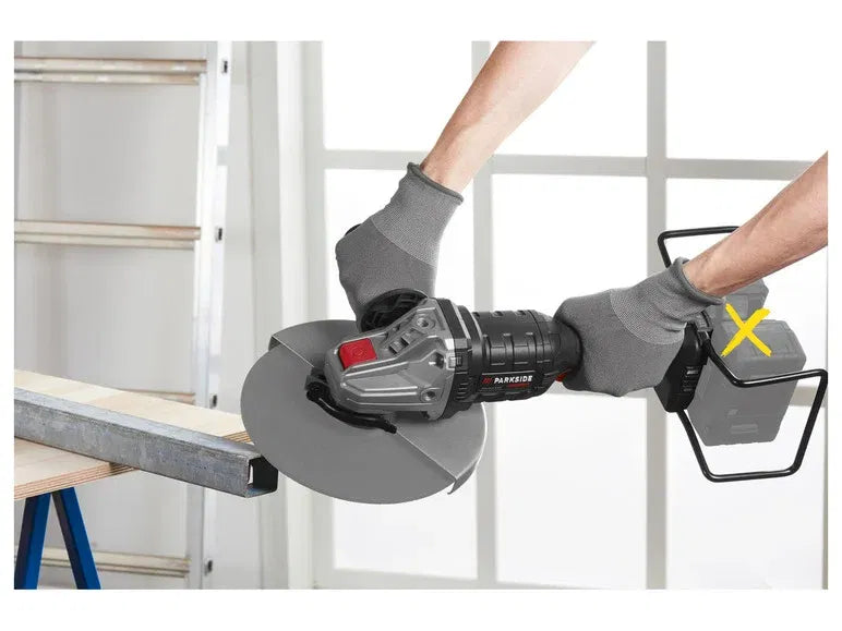 Parkside Performance Cordless Angle Grinder: High-Power 40V, 9-Inch Disc for Effortless Cutting