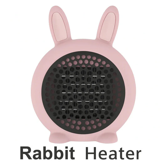 Compact Rabbit Design 800W Electric Space Heater with Tip-Over & Overheat Safety - Gomix Brands Outlet