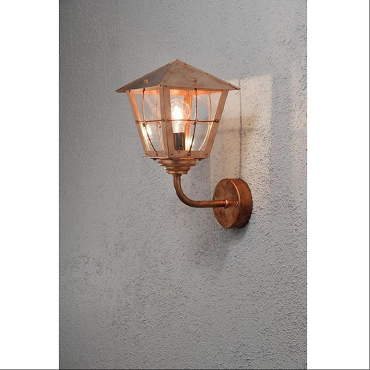 Fenix E27 Max 60W Copper Outdoor Wall Luminaire Smoked Acrylic Glass - Gomix Brands Outlet