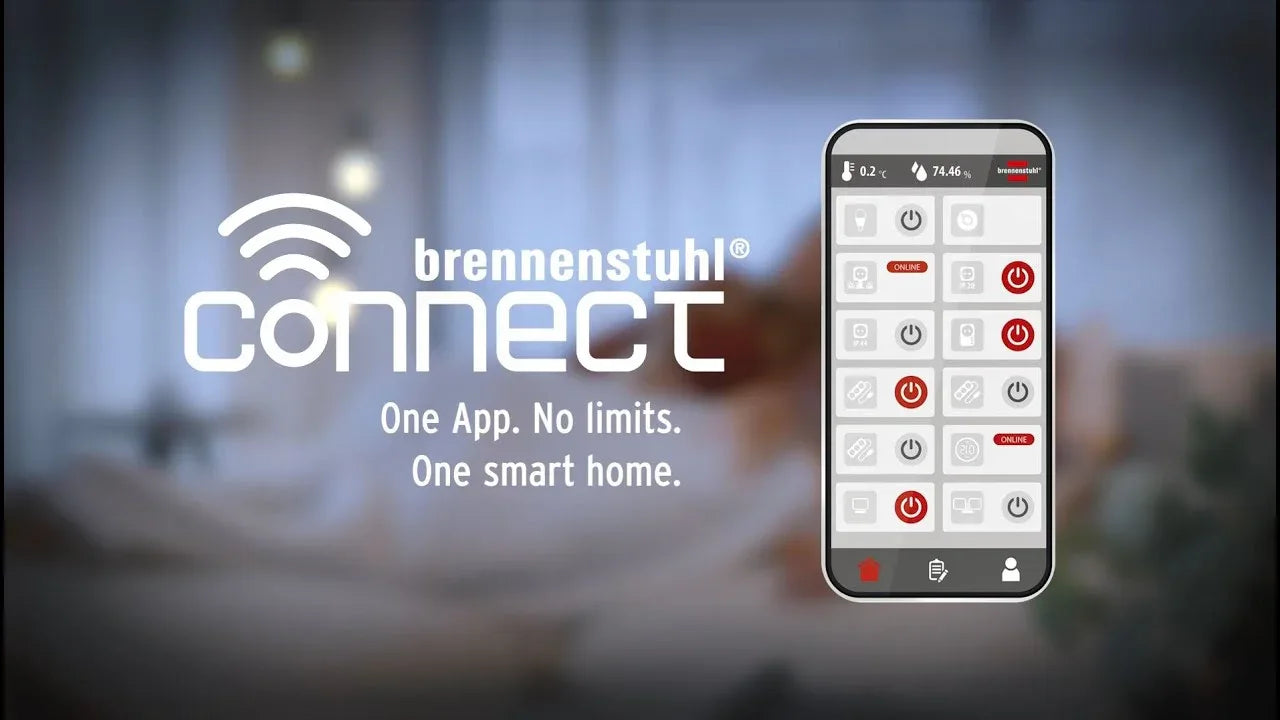 Brennenstuhl Connect Smart Wi-Fi Smoke & Heat Detector with App Alerts - Gomix Brands Outlet