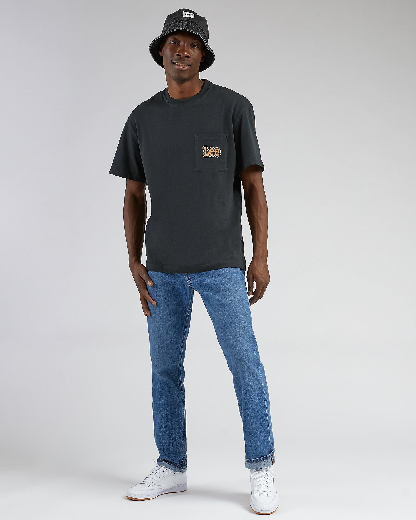 Lee West Relaxed Straight Men's Blue Denim Jeans – Sustainable Comfort