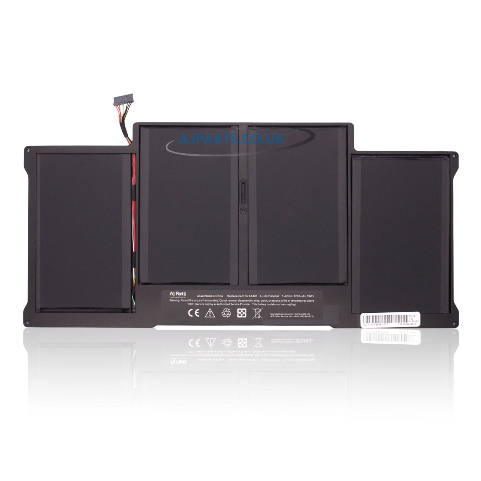 Apple A1405 7.4V 7200mAh 4-Cell Replacement Battery for MacBook Air