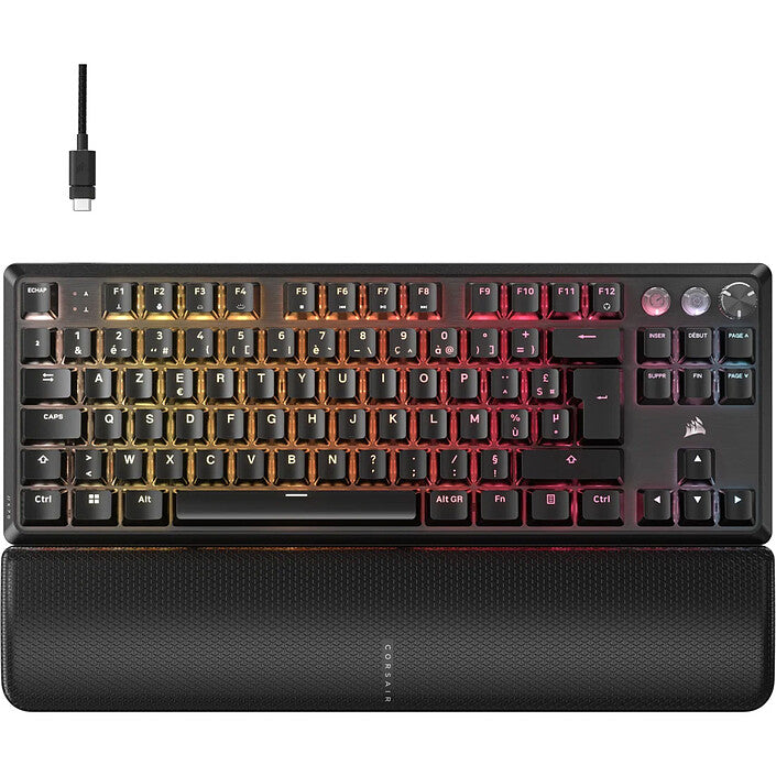 Corsair K70 PRO TKL RGB Tenkeyless Mechanical Wired Gaming Keyboard – Black