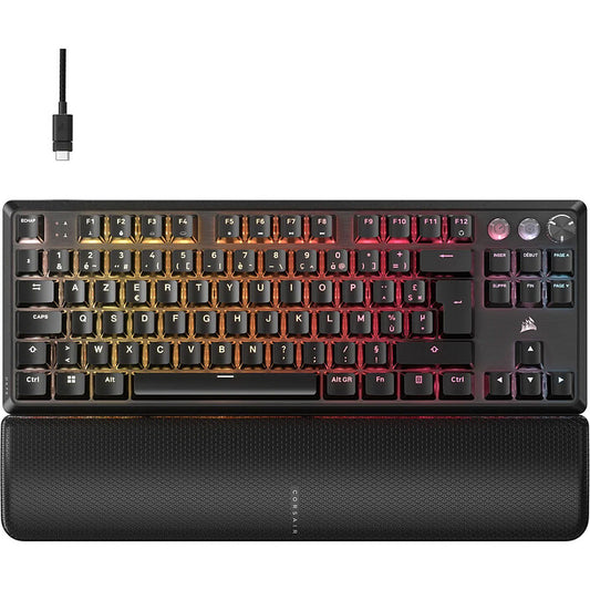 Corsair K70 PRO TKL RGB Tenkeyless Mechanical Wired Gaming Keyboard – Black