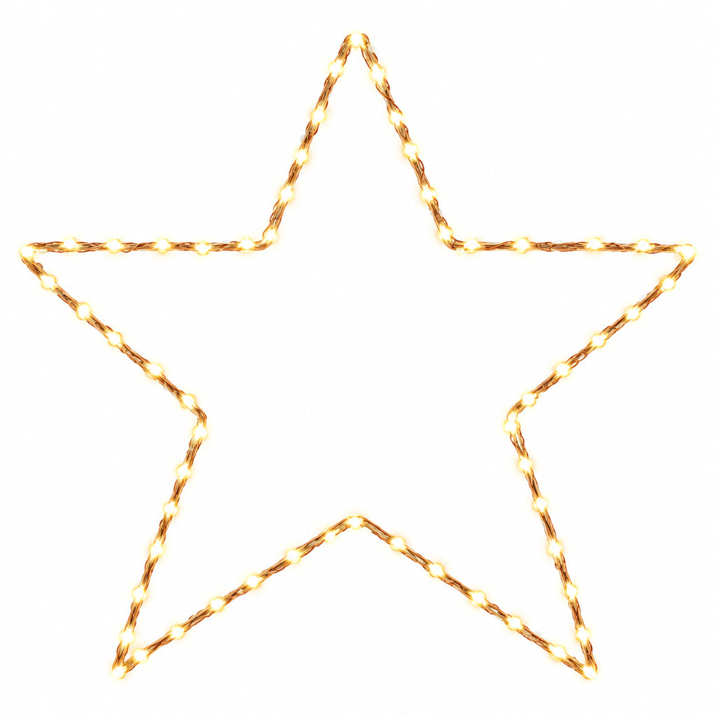 LED Star Copper Wire Fairy Lights SG168804 Warm White 29.8cm