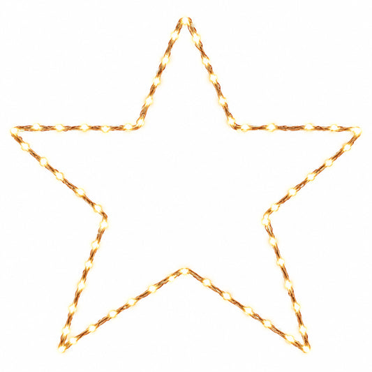 LED Star Copper Wire Fairy Lights SG168804 Warm White 29.8cm