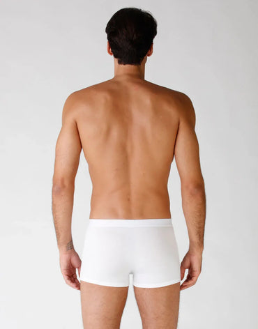 Premium White Cotton Stretch Boxer Briefs - 4-Pack for Ultimate Comfort - Gomix Brands Outlet