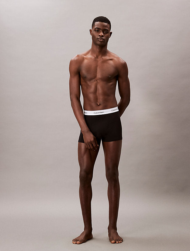 Calvin Klein Men's 3-Pack Icon Cotton Stretch Relaxed Dart Trunks