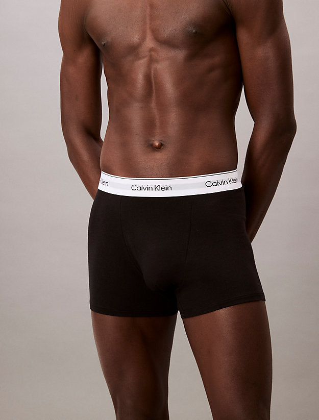 Calvin Klein Men's 3-Pack Icon Cotton Stretch Relaxed Dart Trunks