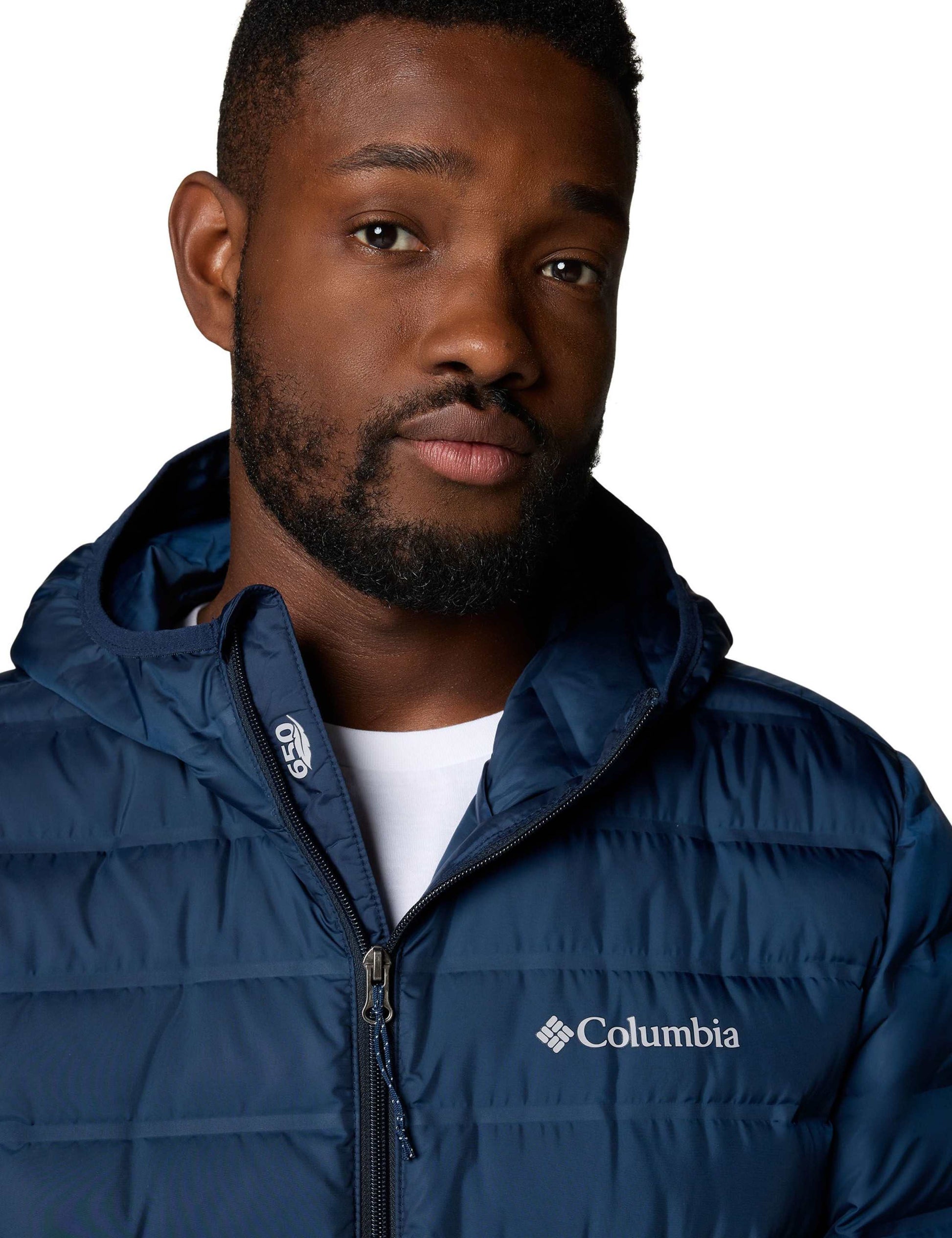 Columbia Men's Lake 22 II Hooded Puffer Jacket: Warm, Water-Resistant, Navy