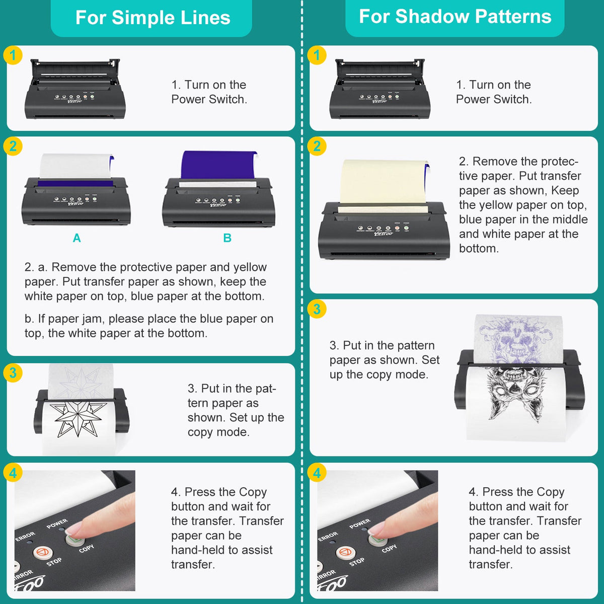 LifeBasis MT200 Thermal Tattoo Stencil Printer