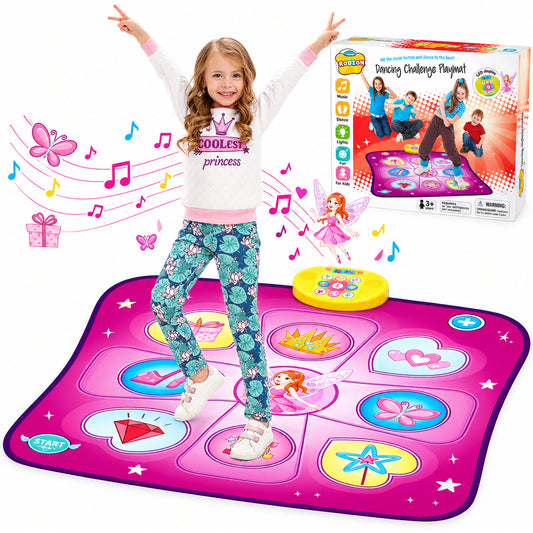 Kids' Musical Dance Mat with LED Display Purple